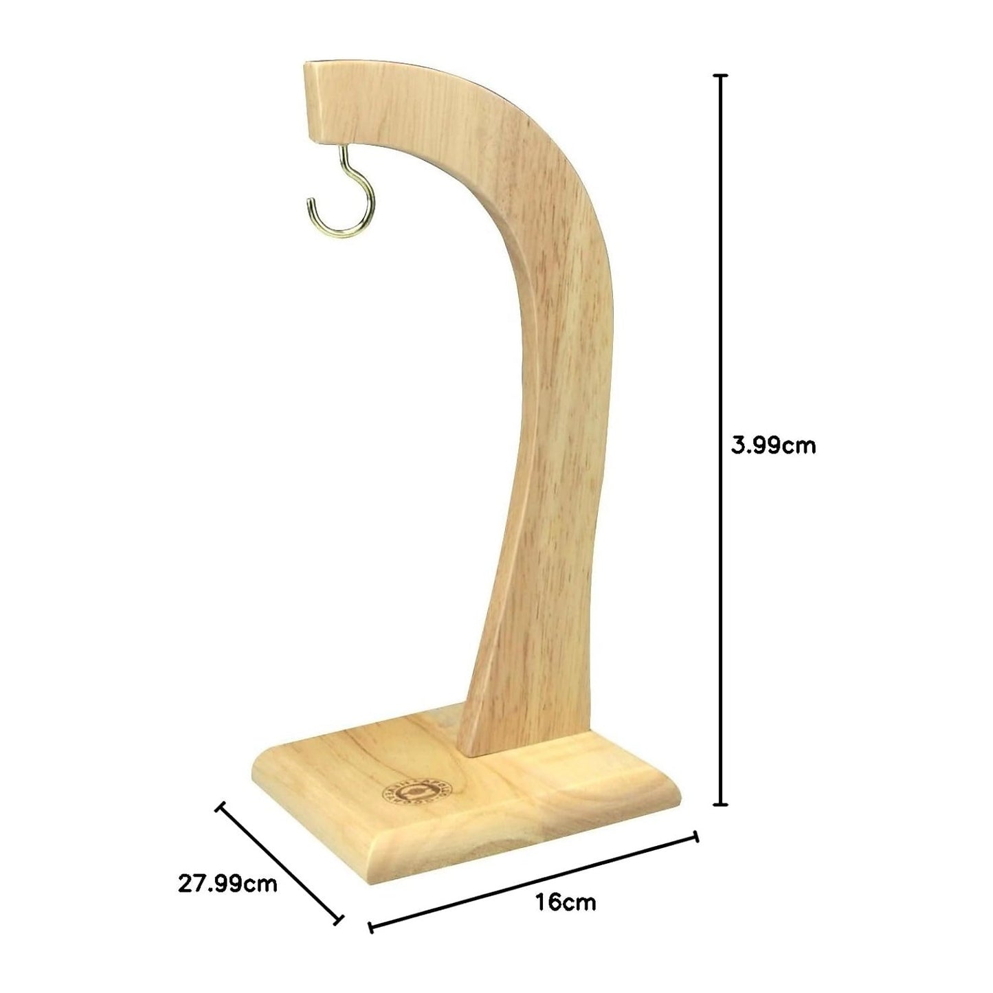 APOLLO BANANIER EN HÉVÉA BOIS NATUREL 29,5 X 14 X 14 APPROX.