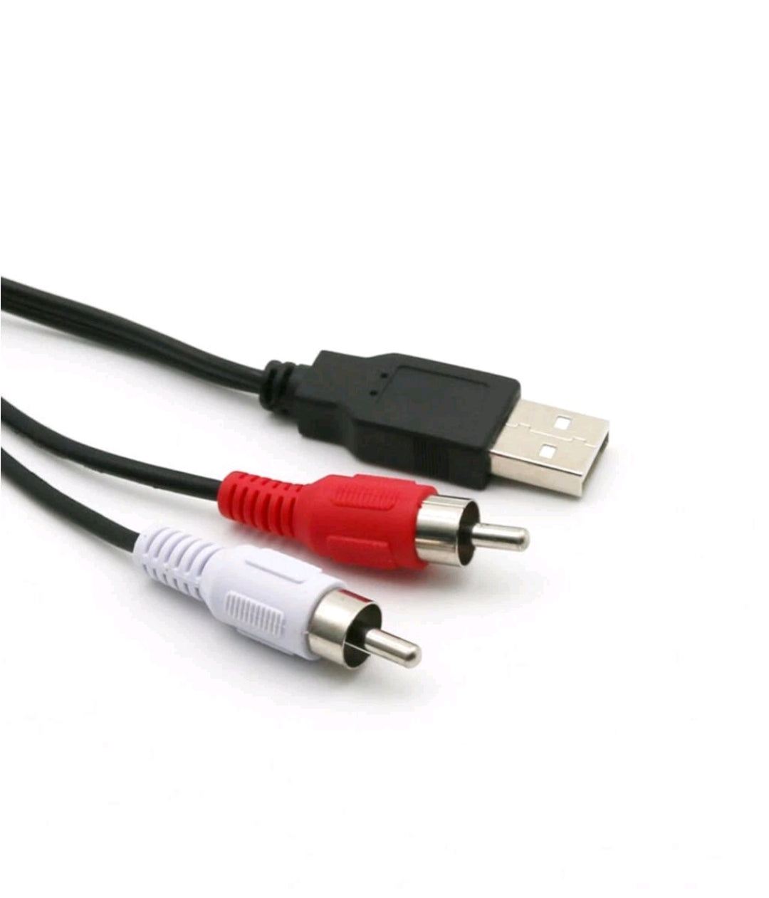 USB - Fiche 2 RCA (ROUGE ET BLANC) 2m
