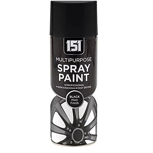 151 MULTIPURPOSE SPRAY PAINT BLACK MATT FINISH 400ml