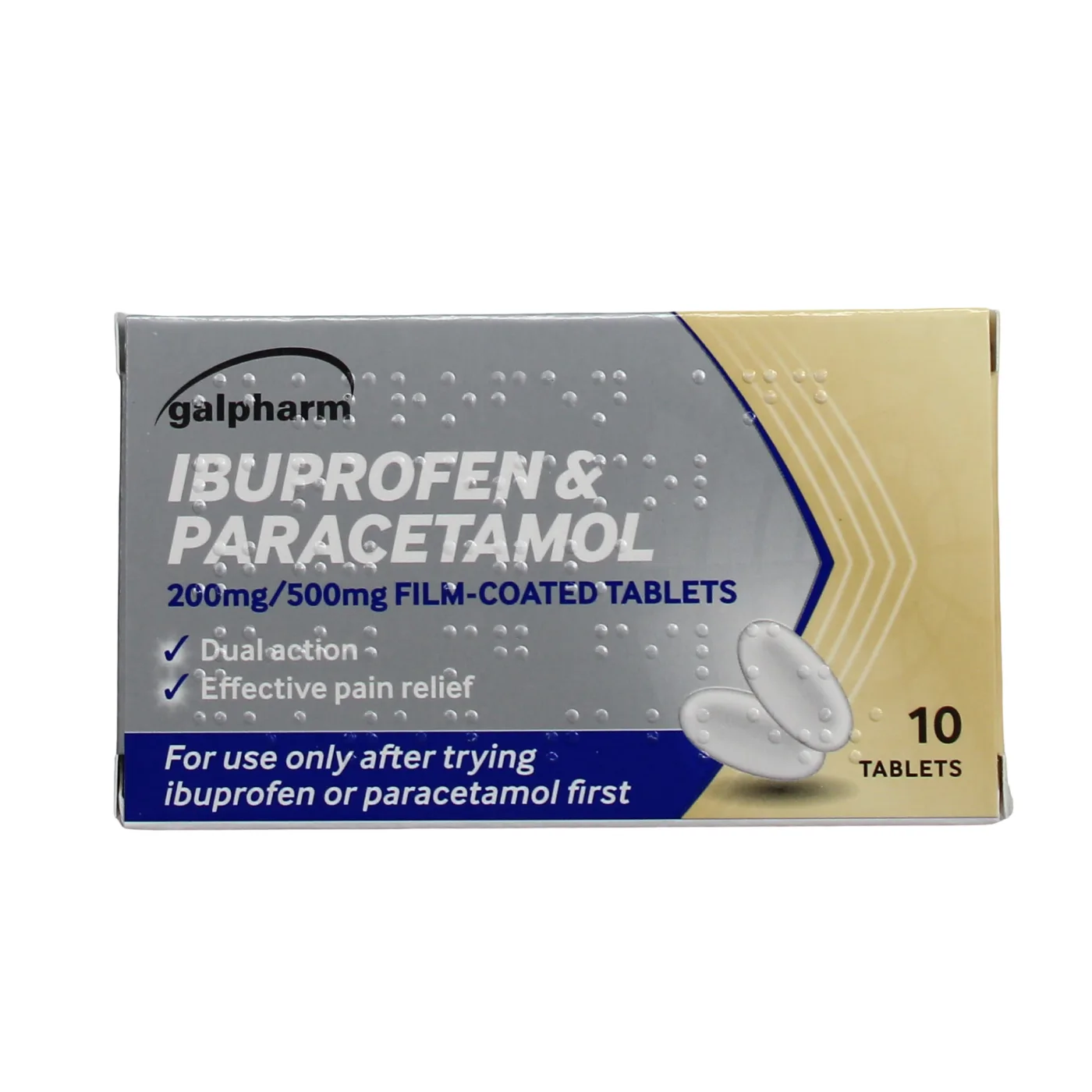 Galpharm Dual Action Ibuprofen/paracetamol 10's