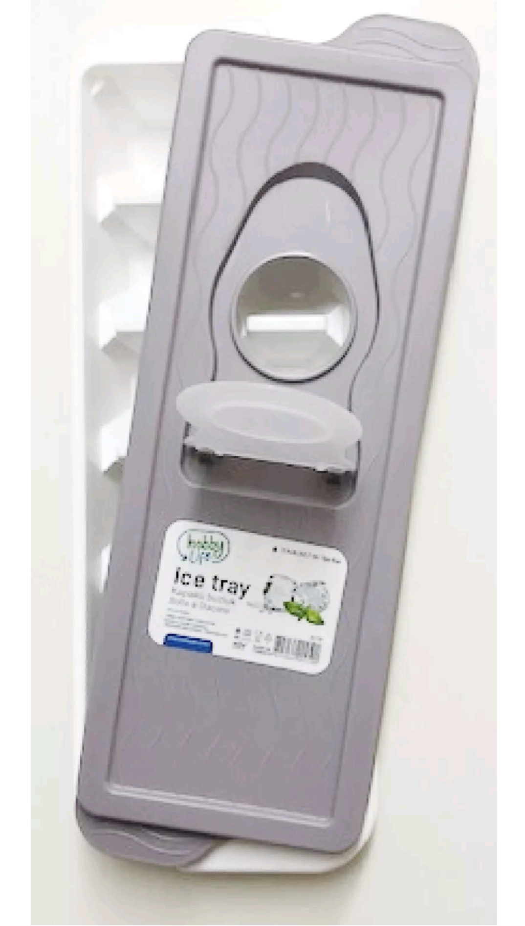 BAC À GLAÇONS EN PLASTIQUE SANS BPA AVEC COUVERCLE -12 TROUS/CAVITÉS -REMPLISSAGE FACILE