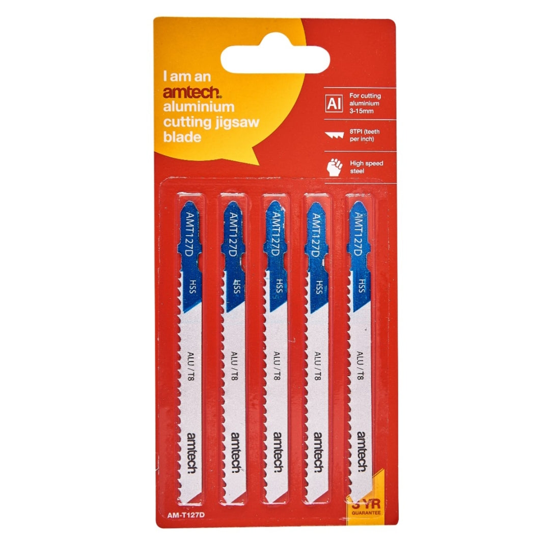Amtech 5 Piece aluminium jigsaw blade set