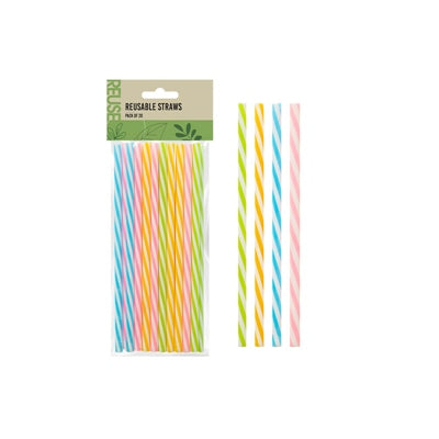 BELLO PLASTIC 20 STRAWS