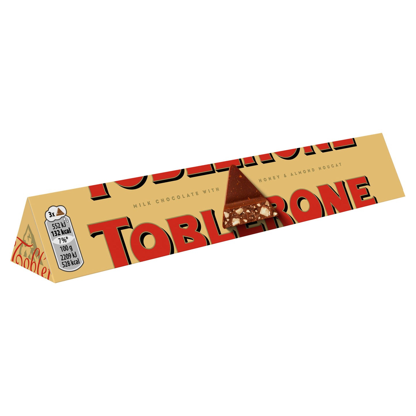 TOBLERONE MILK CHOCOLATE WITH HONEY & ALMOND NOUCAT 100g
