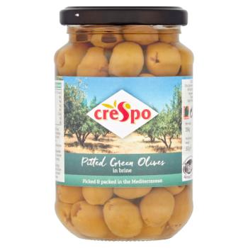 Crespo Pitted Green Olives in Brine 354g