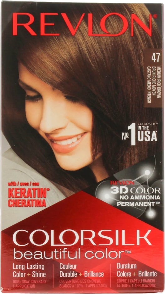 Revlon Colorsilk Hair Colour Medium Rich Brown 47