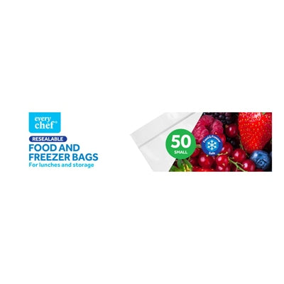 Sachets alimentaires et de congélation refermables, paquet de 50