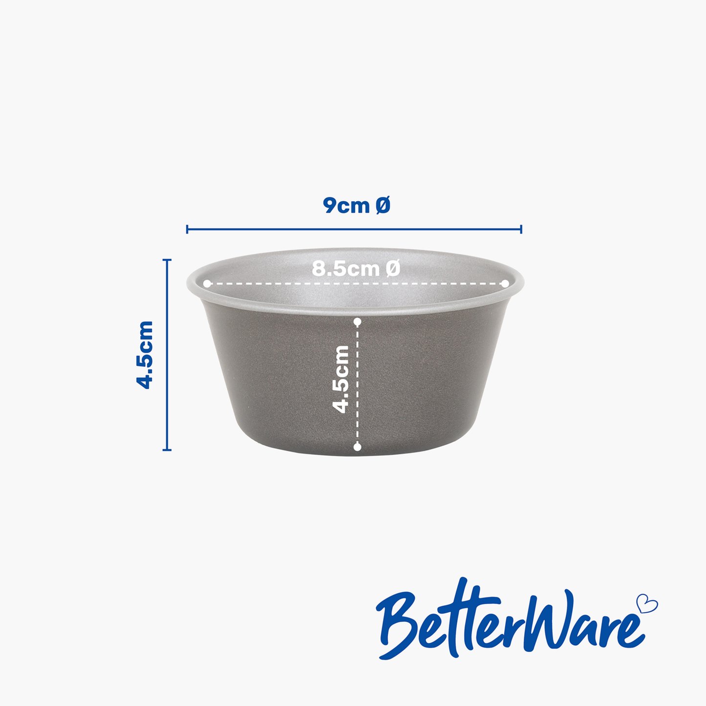 Lot de 4 moules à pudding Betterware