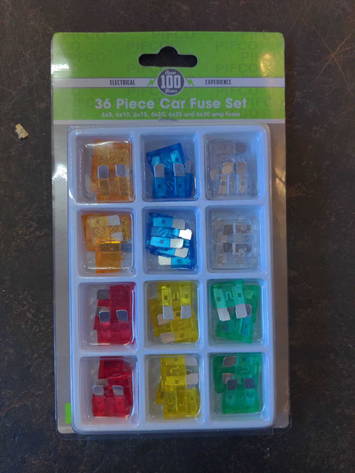 Pifco 36 Piece Car Fuse Set