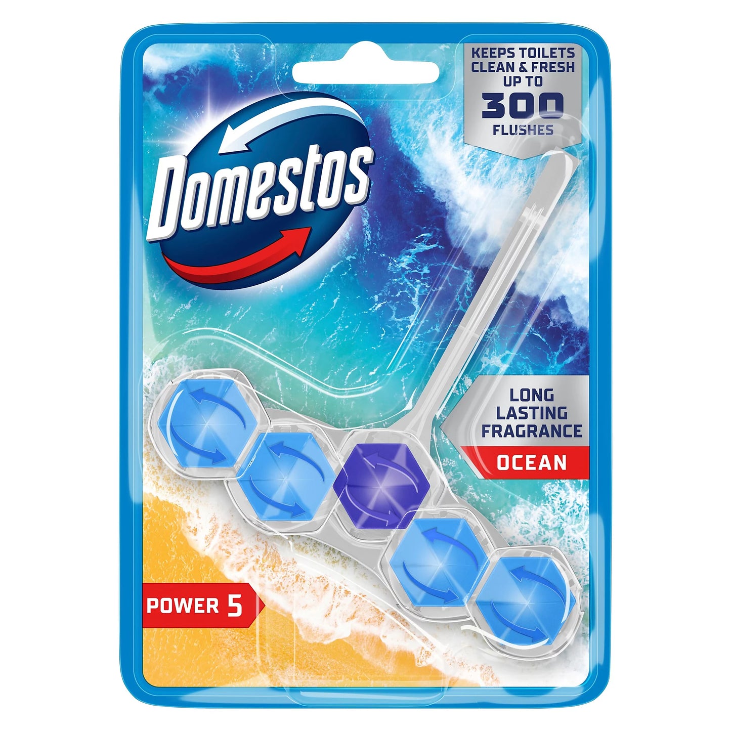 Domestos Power 5 Ocean Toilet block 62g