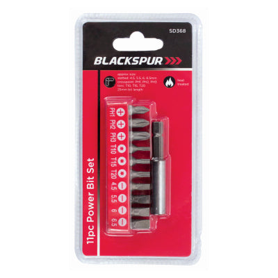 Jeu d'embouts de vissage Blackspur 11 pièces