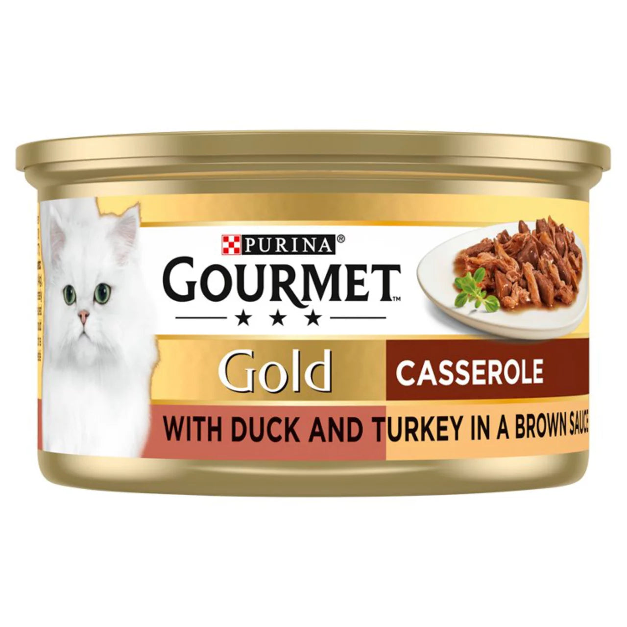 Gourmet Gold Ragoût en Sauce Aliment Humide pour Chat Canard et Dinde 85g