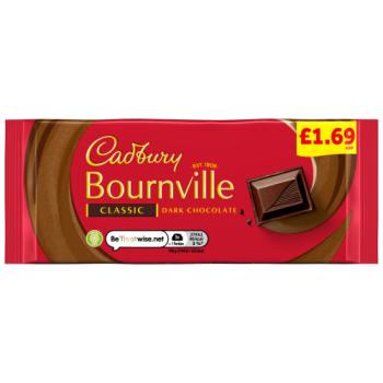 Chocolat Noir Classique Cadbury Bournville 100 g