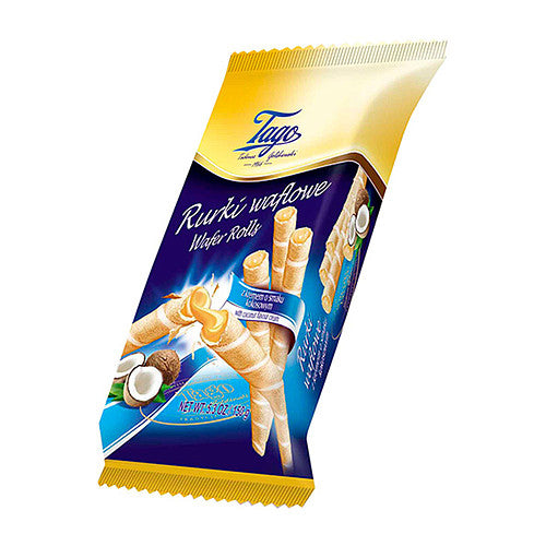 Tago Wafer Rolls Coconut Cream
150g