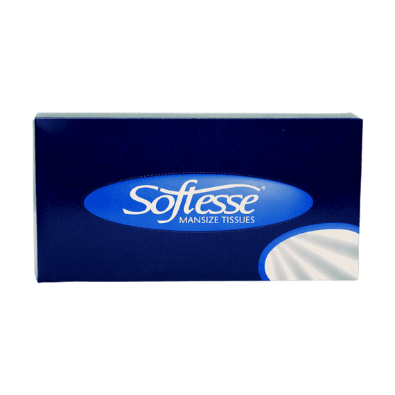 Softesse Mansize Facial Tissue 2 Ply White , 75 Sheets