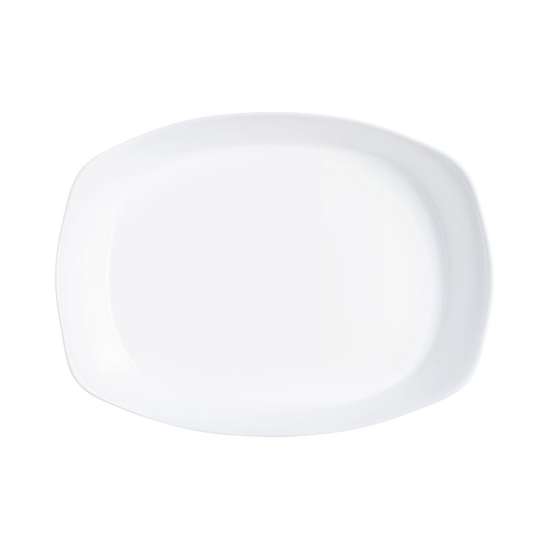 Carine Smart Cuisine Plat de cuisson blanc 38 x 28 cm