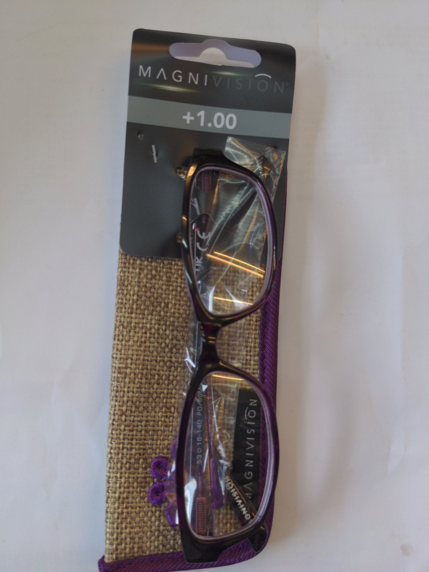 Reading Glasses with case +1.00