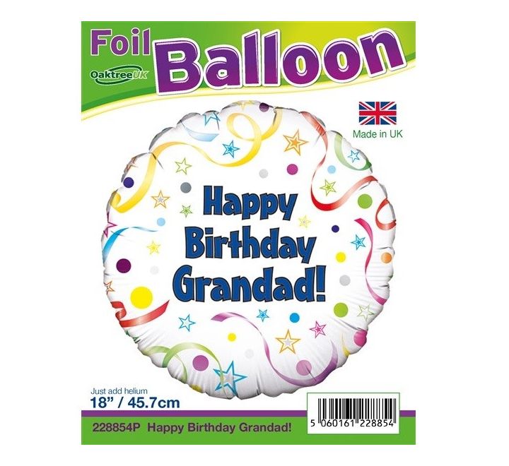 18IN HAPPY BIRTHDAY DAY GRANDAD FOIL BALLOON