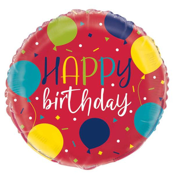 Unique Party
Balloon Party Birthday Round Foil Balloon 18"