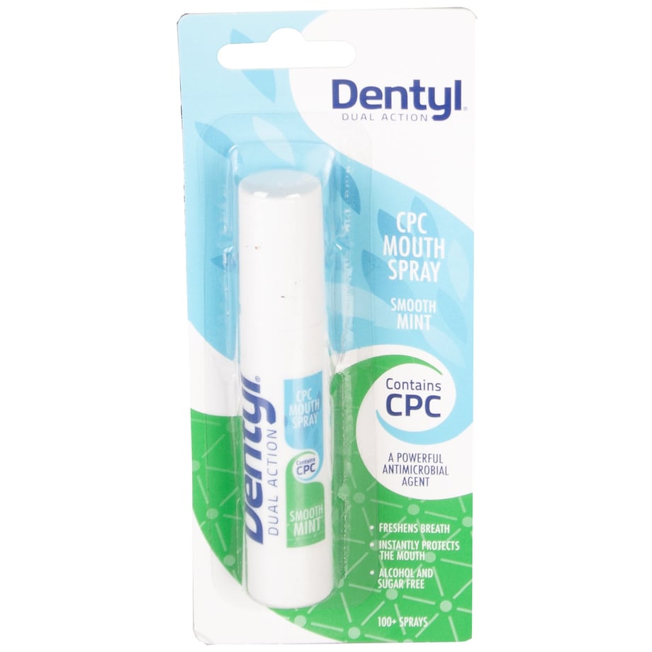 Dentyl Dual Action Smooth Mint CPC Mouth Spray 9ml