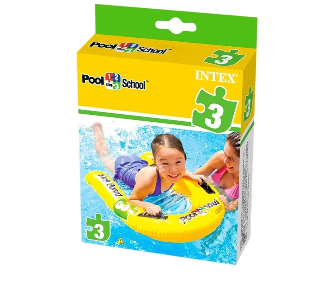 Intex Pool School Inflatable Kick Board Float Swimming Aid, 79 x 76 cm