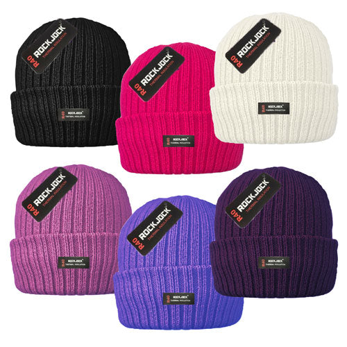 Ladies Thermal Hats with Cosy Lining Assorted colors