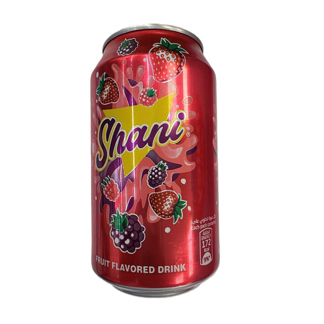 Shani Fruit Soft Drink Raspberry Can 330Ml