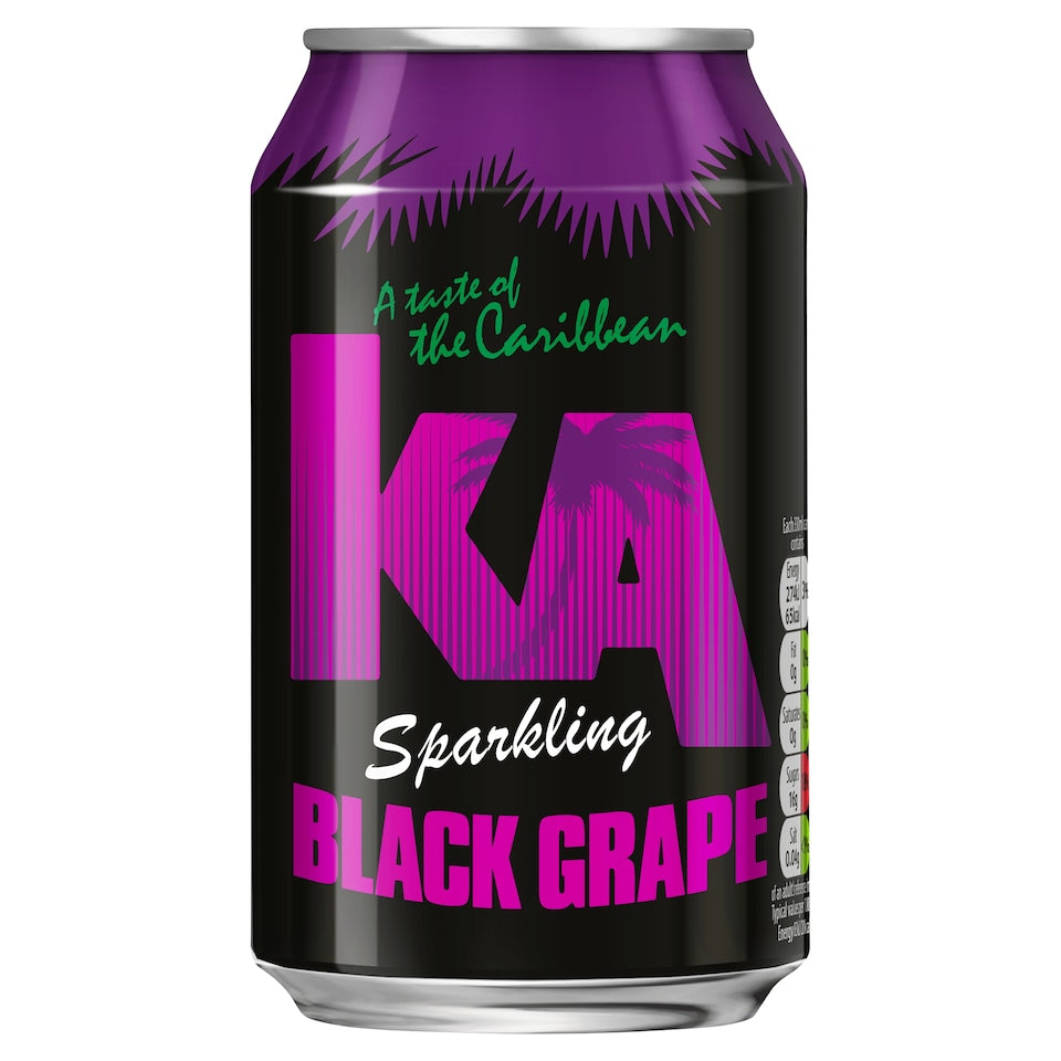 Boisson gazeuse saveur raisin noir Ka 330 ml canette