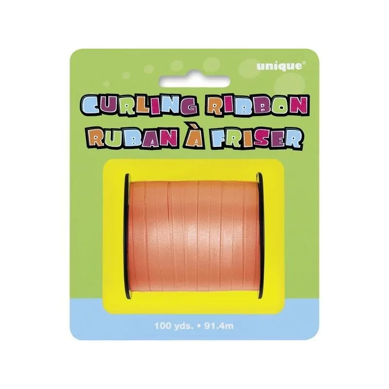 Unique Party 100 Yards Ribbon Roll - Orange