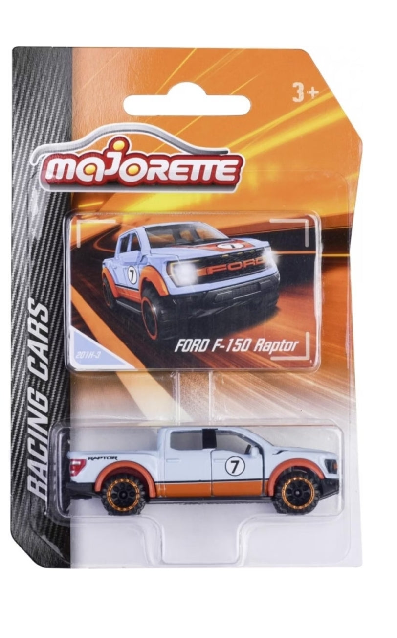 Majorette Ford F-150 Raptor, blue orange