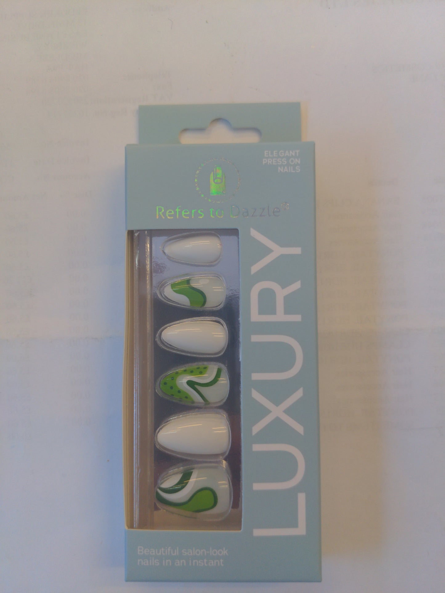 Faux ongles à presser