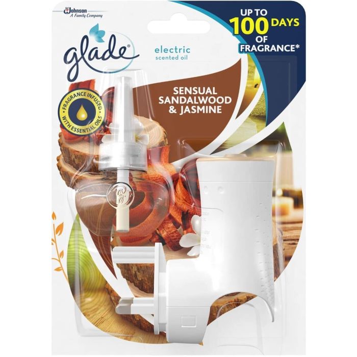 Diffuseur électrique Glade et recharge Bois de Santal & Jasmin 20ml