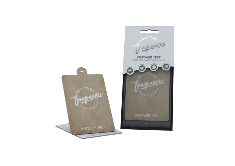 DESIGNER Fragrances Car Home Hanging Car Air Freshener 2d - Vintage 1957