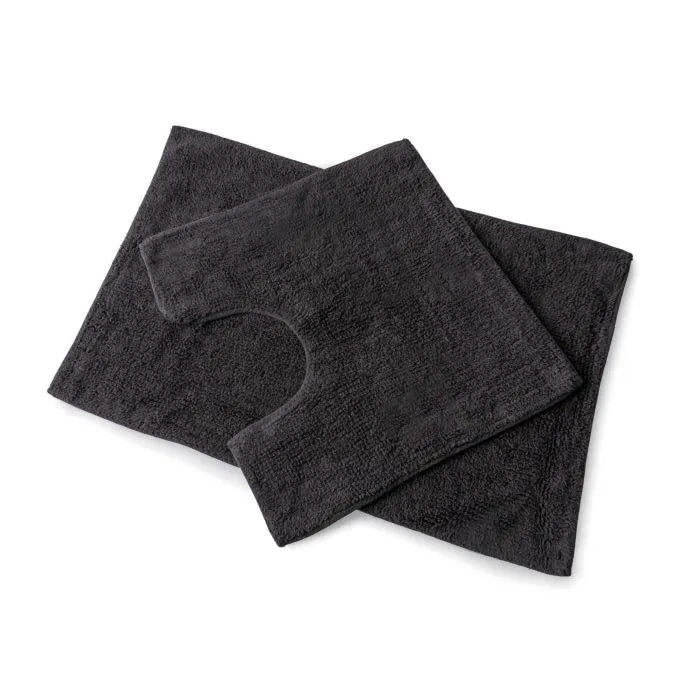 BLUE CANYON PREMIER ENSEMBLE DE BAIN EN COTON 2 PIÈCES - ARDOISE50x80, 50x50