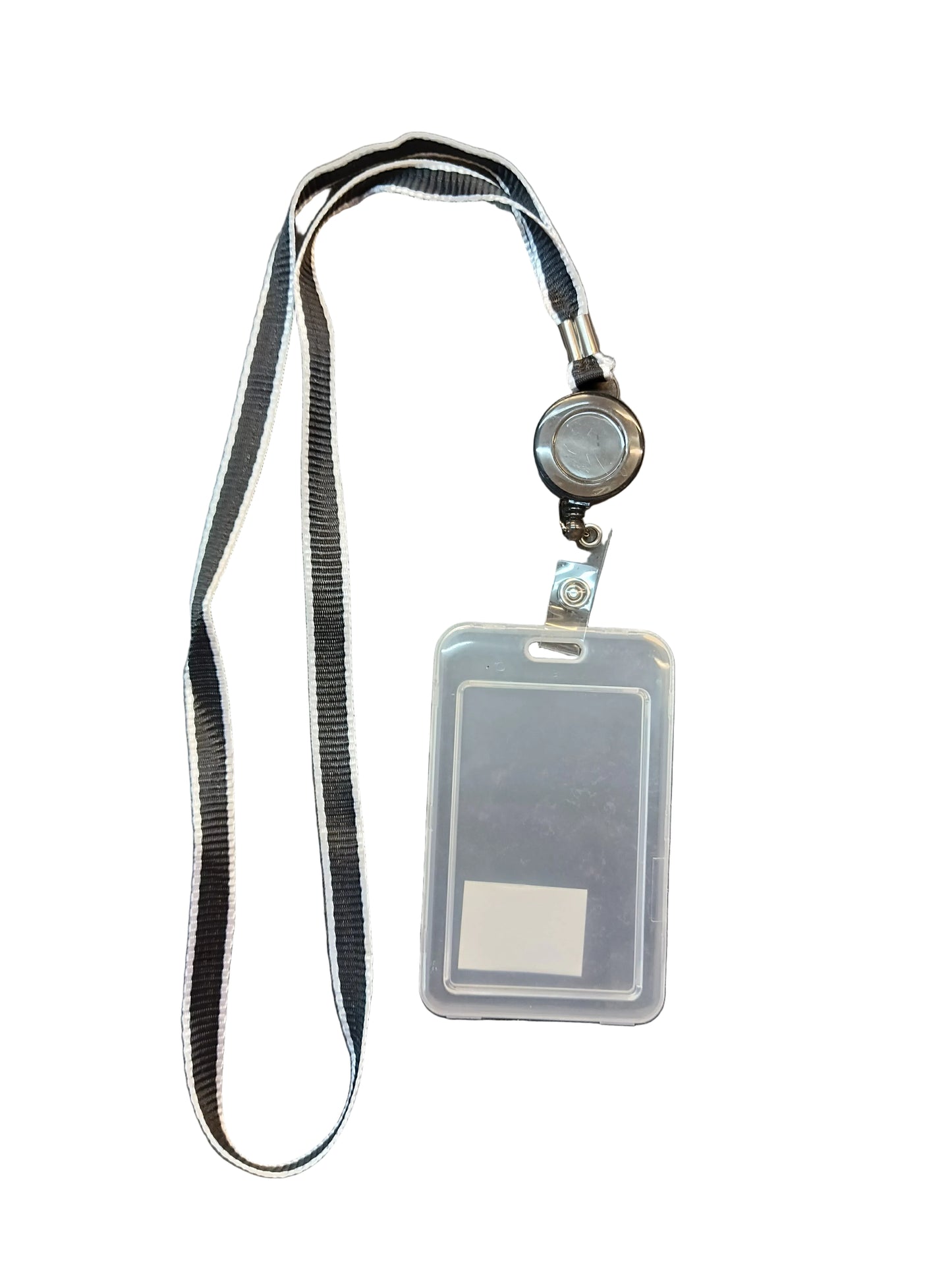 Retractable ID Badge Clear Lanyard