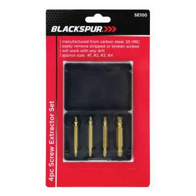 Blackspur 4pc Screw Extractor Set (SE100)