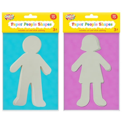 Paper People Shapes 15pk