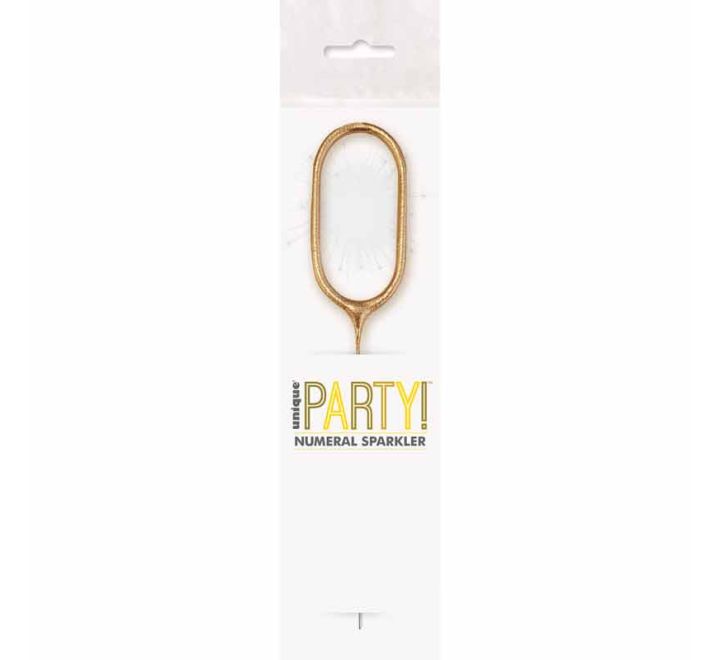 7in GLITZ NO. 0 GOLD CAKE SPARKLER