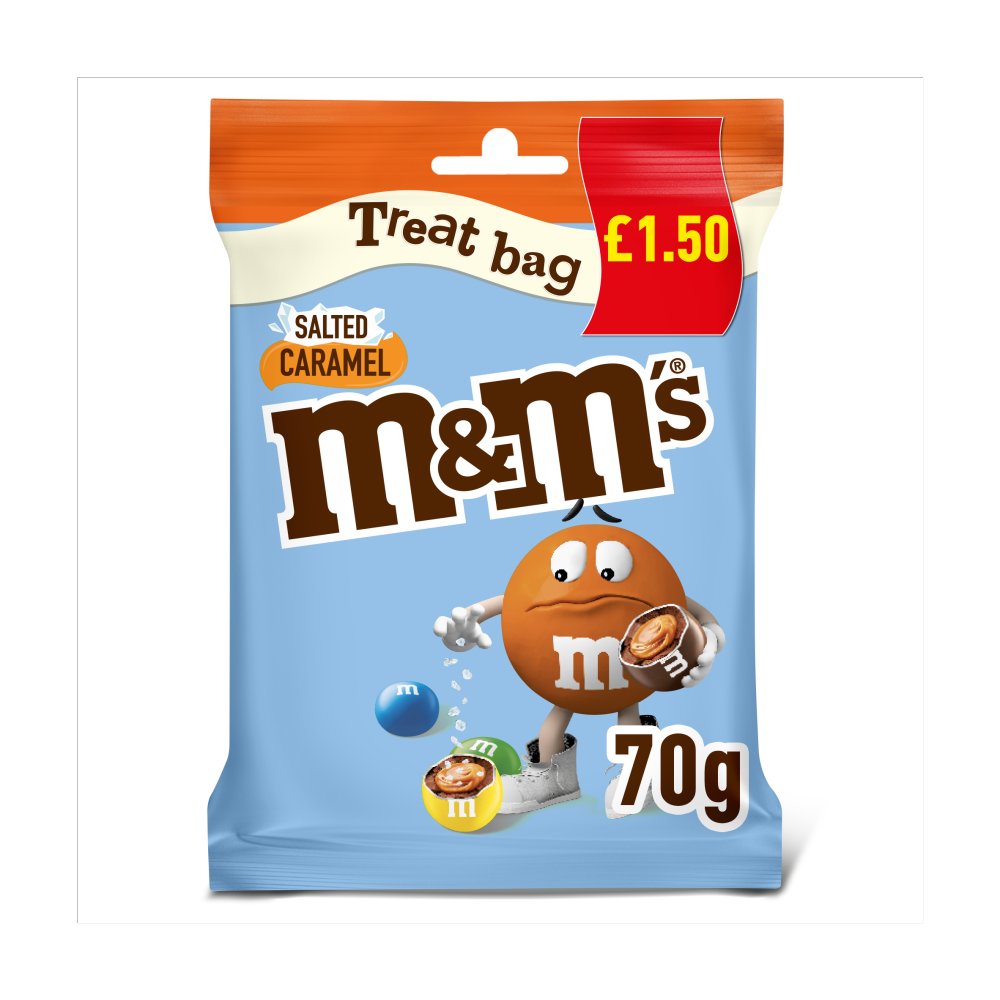 Sachet de friandises M&M's Caramel Salé Chocolat au lait 1,50 £ PMP 70g