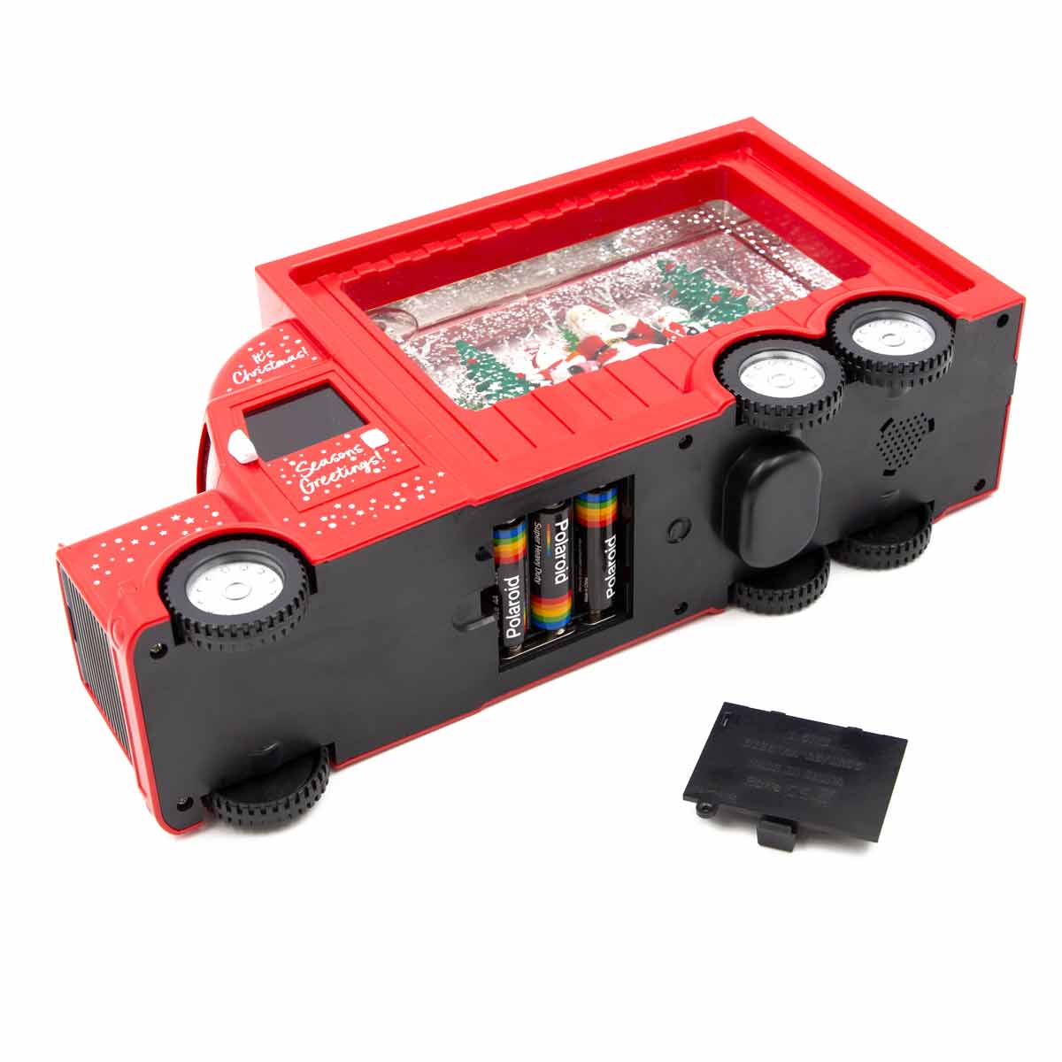 The Christmas Workshop Christmas Red Truck With LED Spinning Glitter