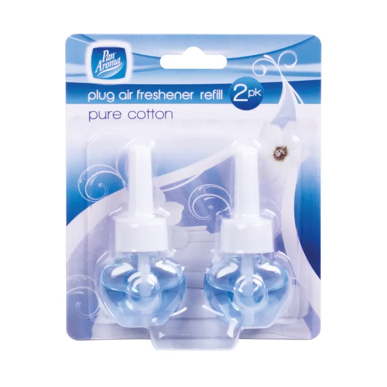 PAN AROMA PLUG AIR FRESHENER REFILL PURE COTTON 20ML 2/PK