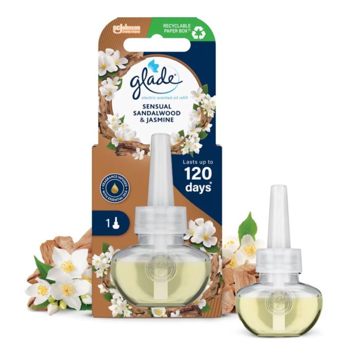 Glade Electric Plug In Refill Sensual Sandalwood & Jasmine 20ml