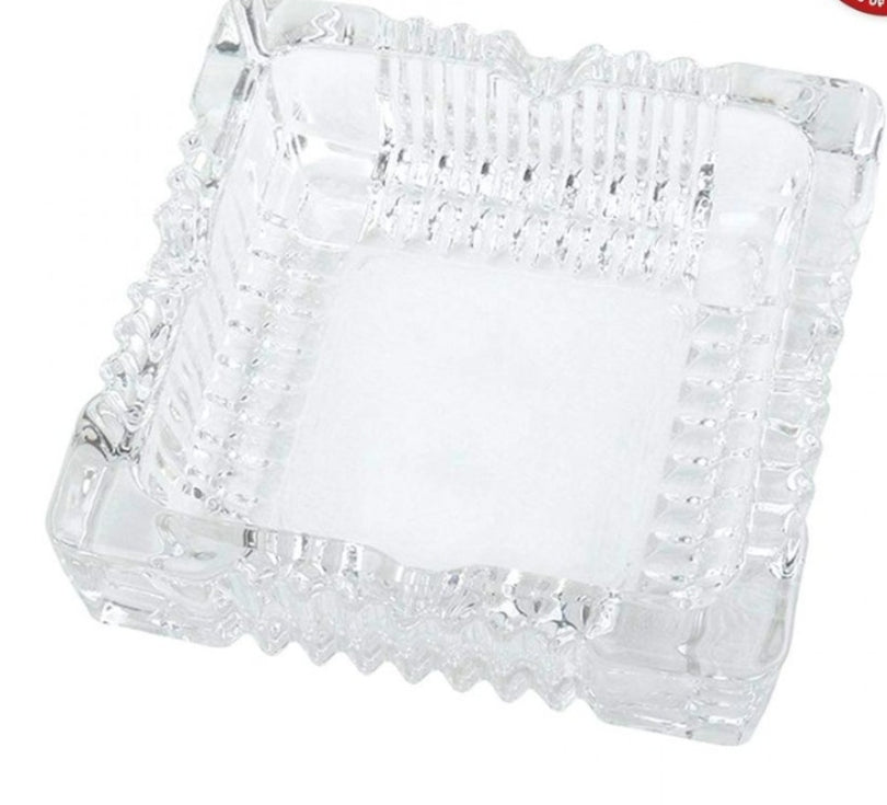 Cendrier en verre taillé Sozali