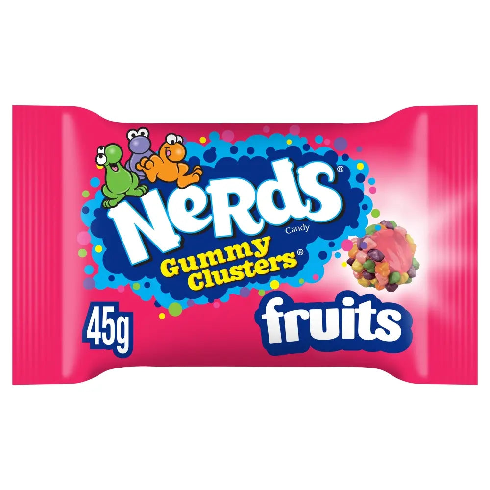 Bonbons Nerds Gummy Clusters saveur de fruits sachet 45g