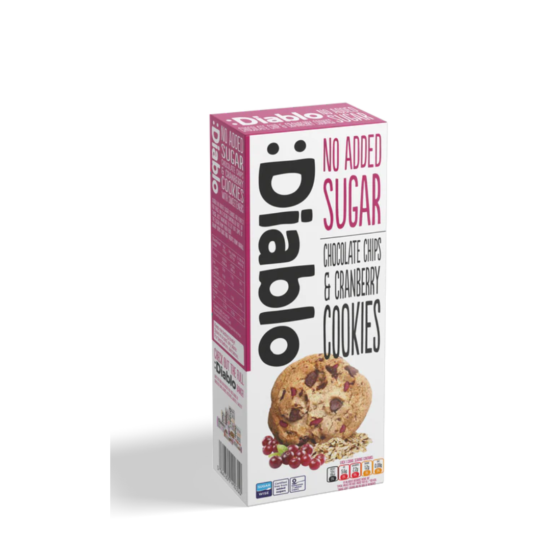 Diablo Chocolate Chip & Cranberry Cookies 135g
