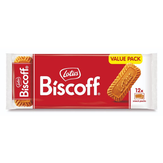 Lotus Biscoff Biscuit Snack Packs (Pack of 12) 186g