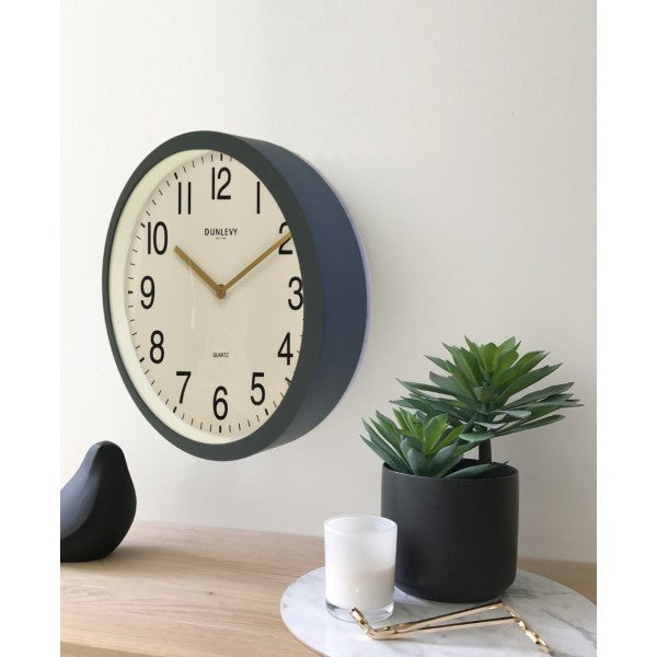 Horloge murale Grey Simp 12 pouces Dunlevy