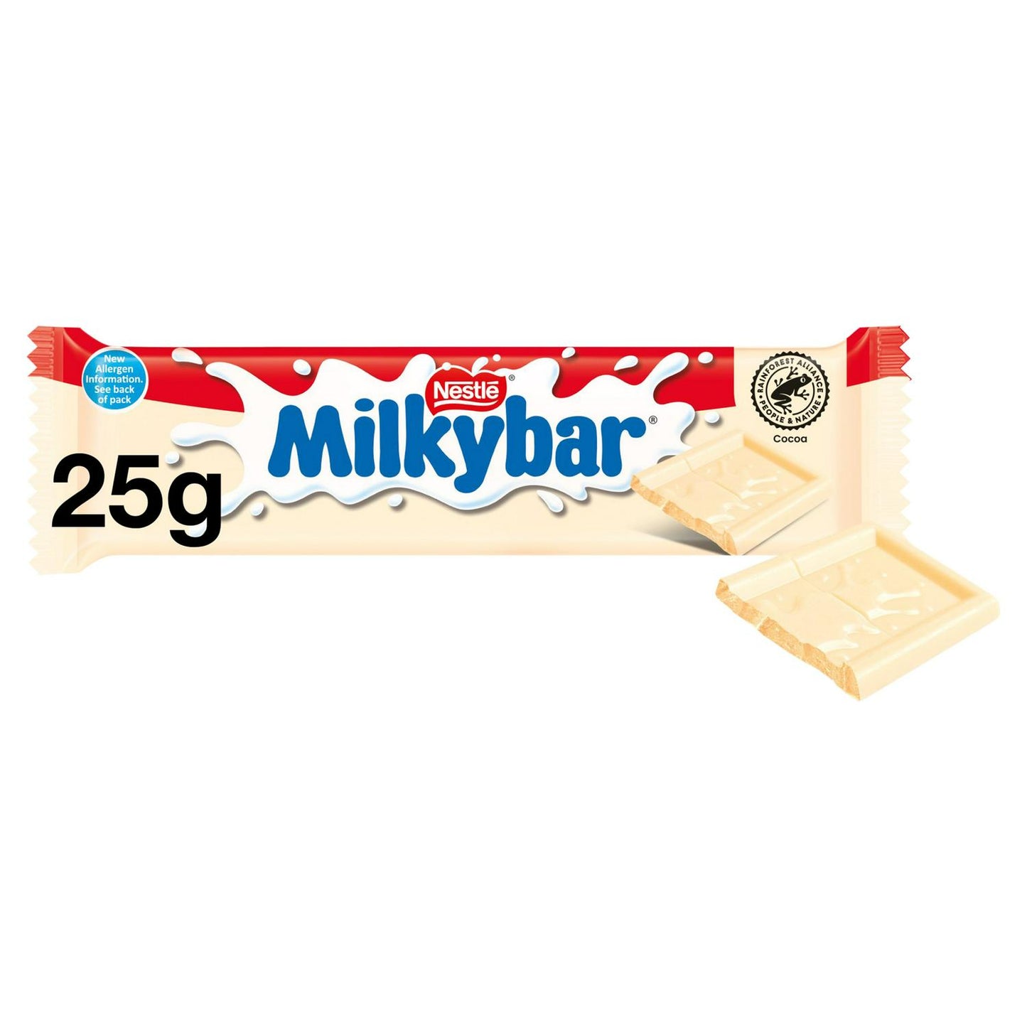 Tablette de chocolat blanc Milkybar 25g