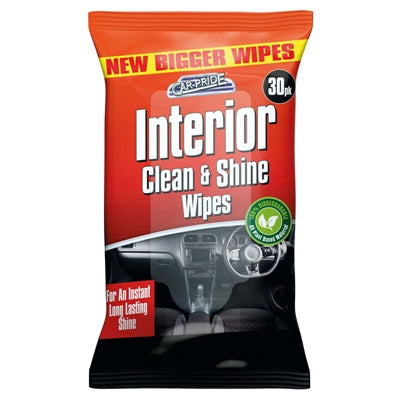 LINGETTES BIODÉGRADABLES POUR TABLEAU DE BORD CAR PRIDE 30 LINGETTES
