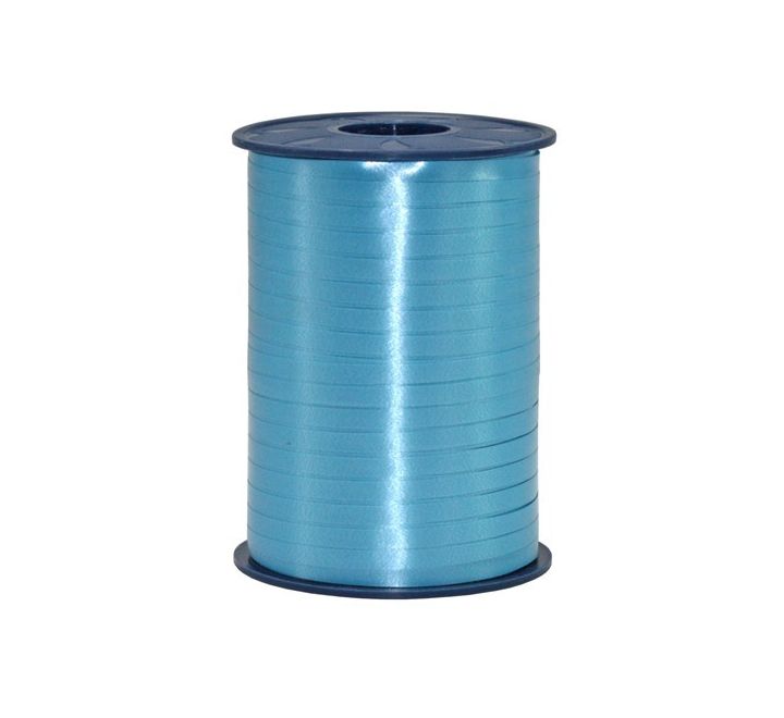 Présenter 500m x 5mm RUBAN À FRISER AIGUE-MARINE